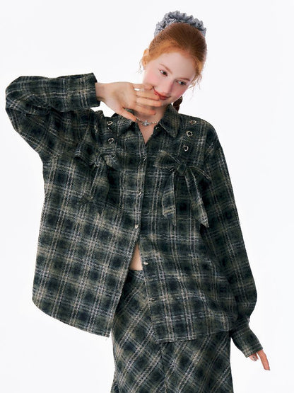 Loose Plaid Jacket【s0000012219】