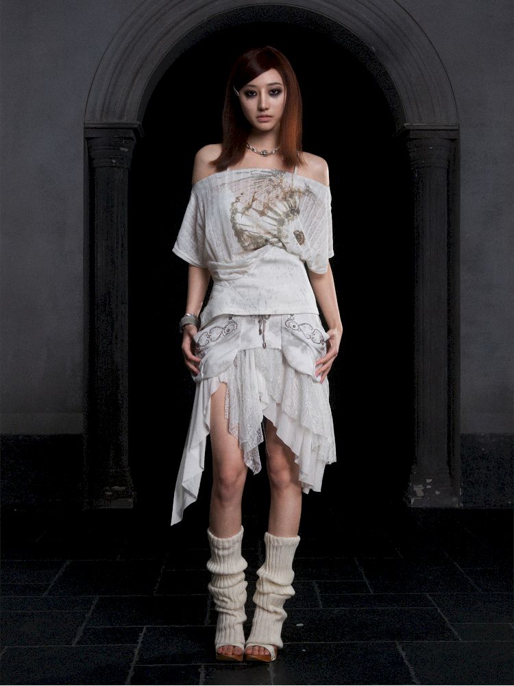 Lace Low Waist Half Skirt【s0000012313】