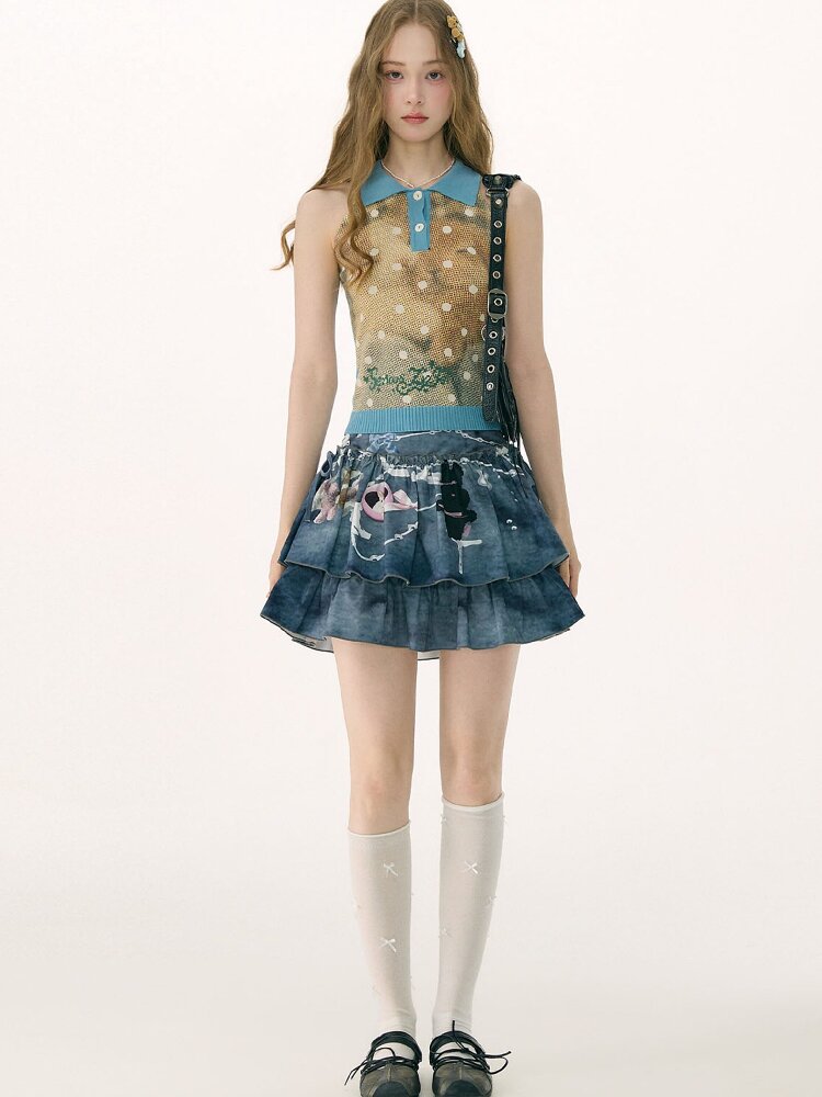 Misty Tone Slim Sweet Cool Skirt【s0000016840】
