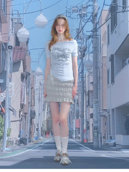 Irregular Short Sleeve T-Shirt【s0000012231】