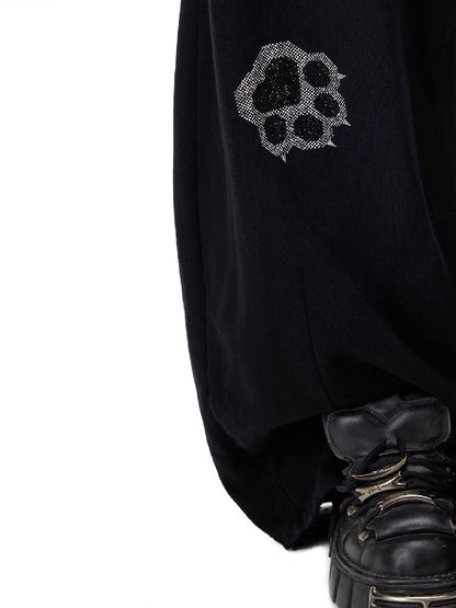 Rhinestone Camo Riveted Sweatpants【s0000017727】