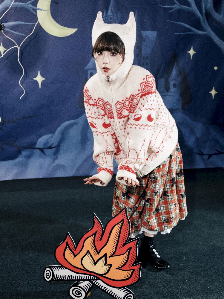 Cat Ears Devil's Tail Cardigan【s0000011559】