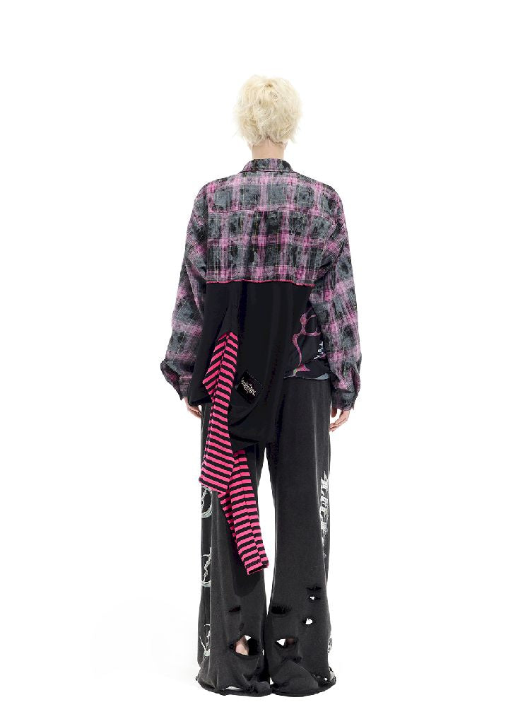 Patchwork Mesh Spice Dress【s0000012065】