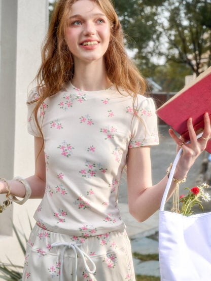 Blue Velvet Cotton Flower Dress【s0000015623】