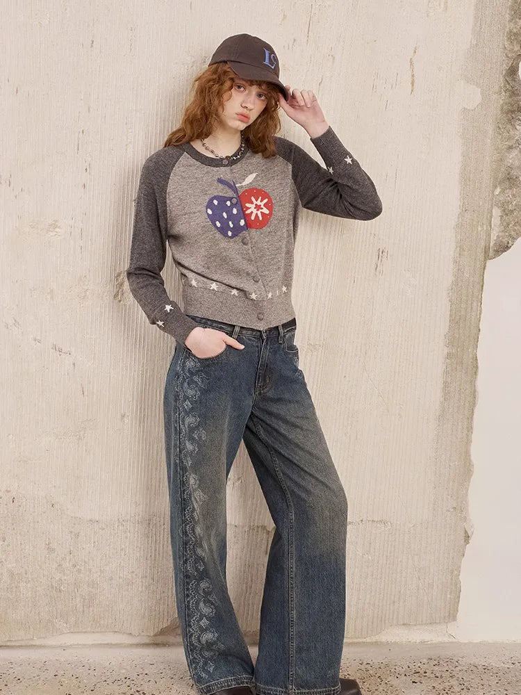 Slim-Fit Long-Sleeve Knit Cardigan Jacket【s0000014041】