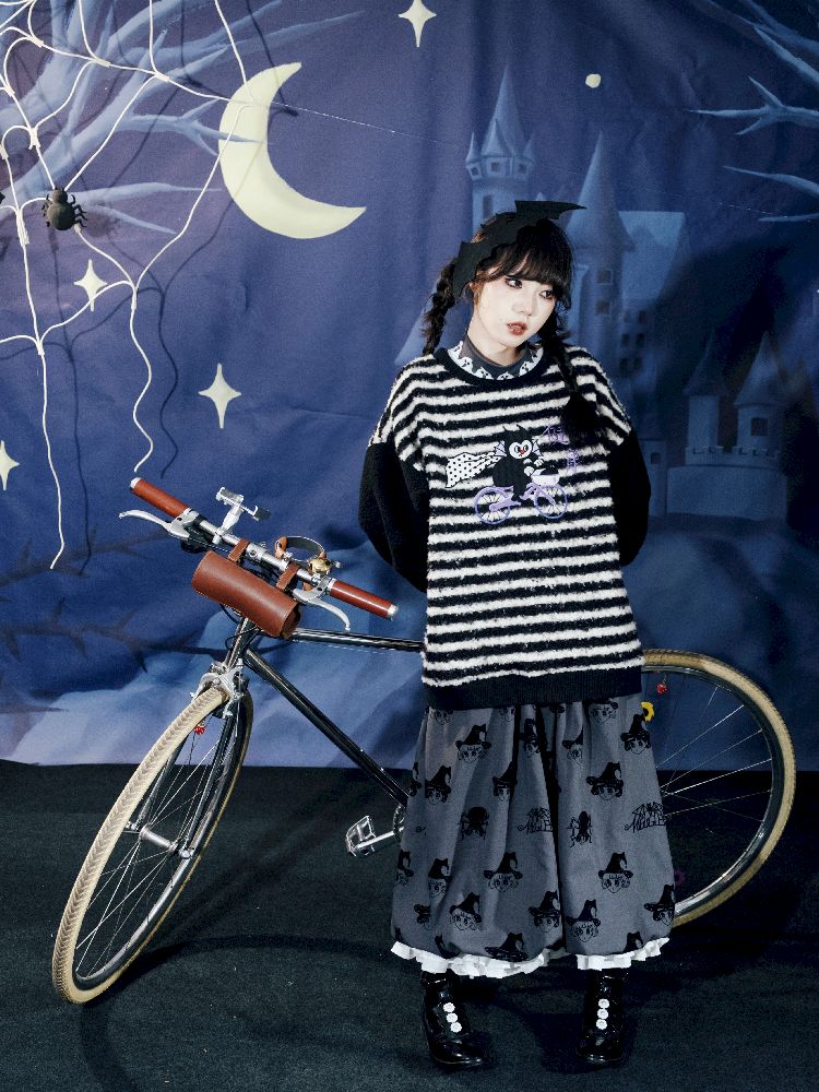 Striped Plush Colorblock Sweatshirt【s0000011560】