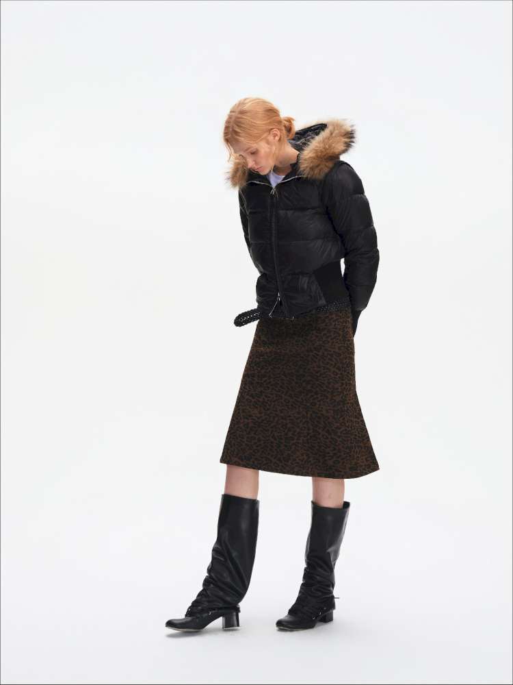 Leopard Print A-Line Mermaid Skirt【s0000015063】