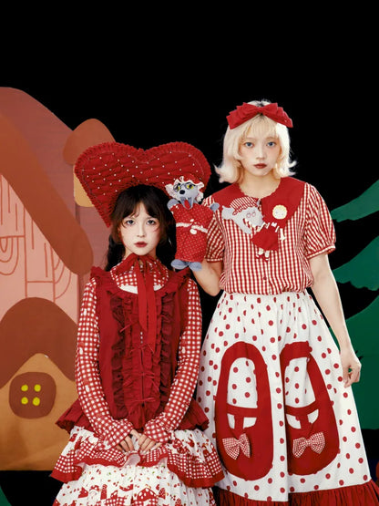 3D Pocket Polka Dot Skirt【s0000013935】