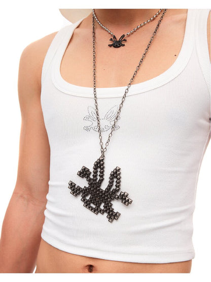 Studded Rabbit Skull Necklace【s0000016488】