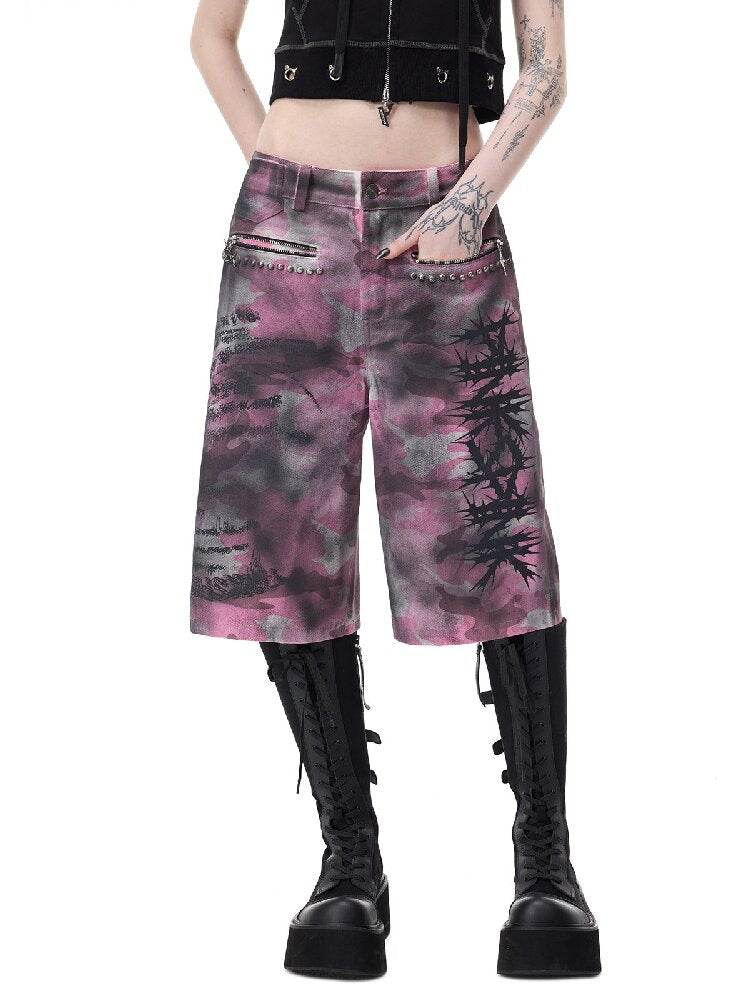 Riveted Coating Camo Wasteland Jeans【s0000017722】