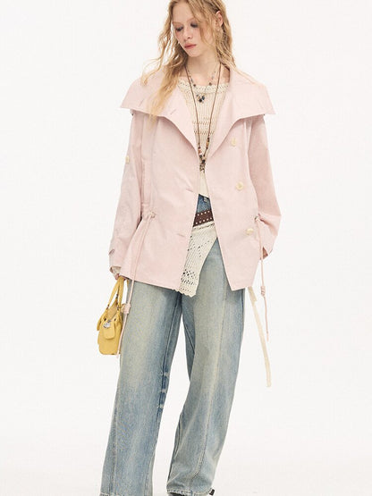 Double Drawstring Trench Coat【s0000015902】