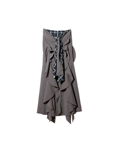 Urban Lazy Ruffle Lace-up Skirt【s0000016865】