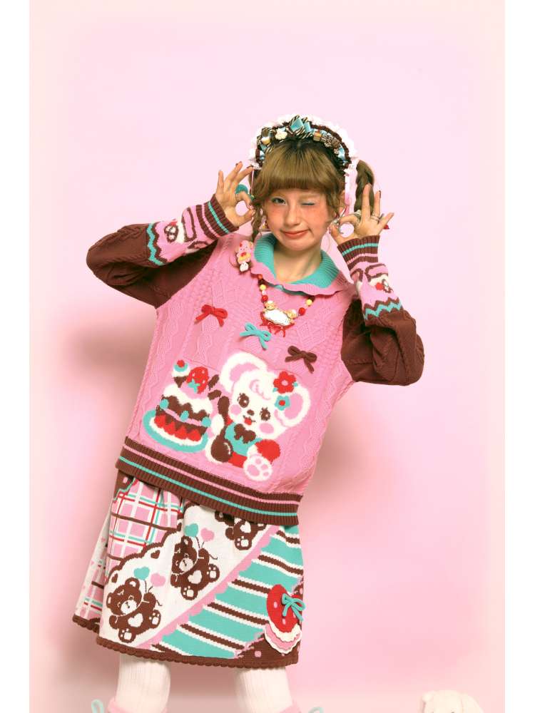 Cable-Knit Cape Sweater【s0000014520】