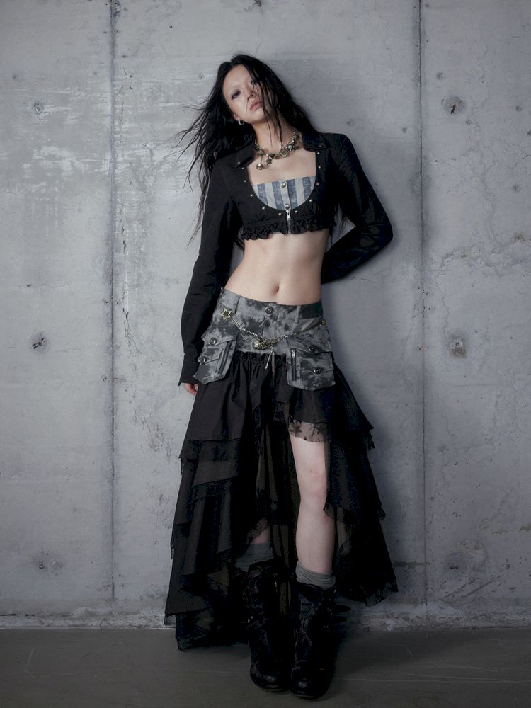 Short low collar long sleeve shirt【s0000013478】