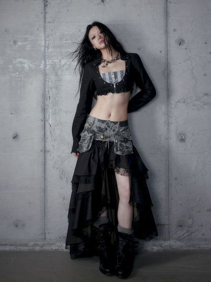 Short low collar long sleeve shirt【s0000013478】