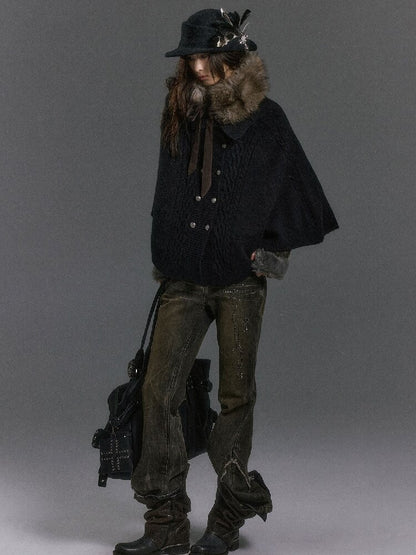 Riveted Distressed Dirty Dye Denim Pants【s0000019246】