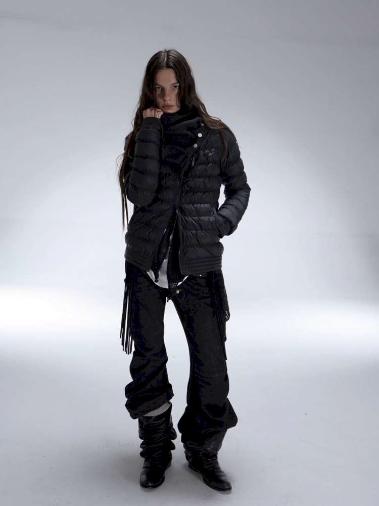 Original Pile Collar Slim Short Down Jacket【s0000014710】