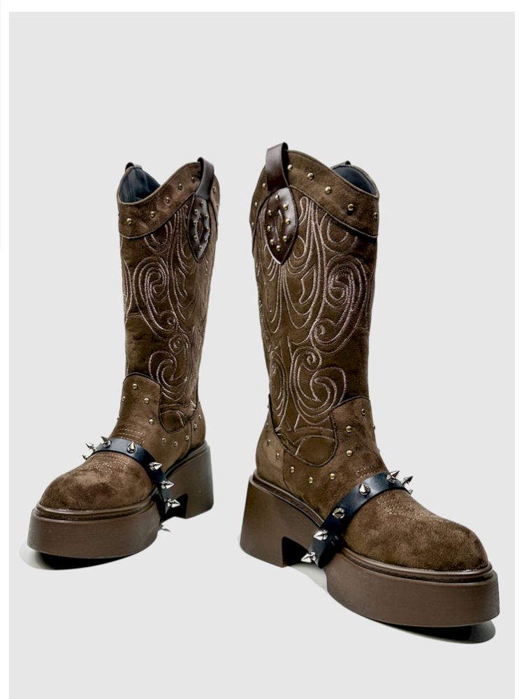 Thick Bottom Western Boots【s0000013764】