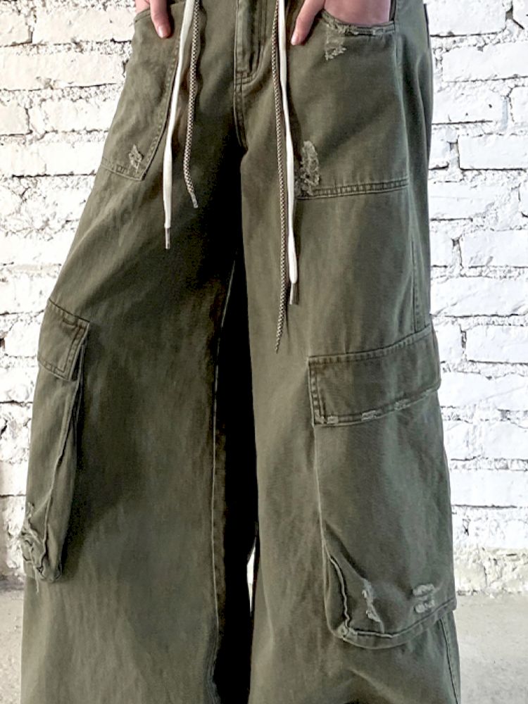 Letters do old loose work pants【s0000012430】