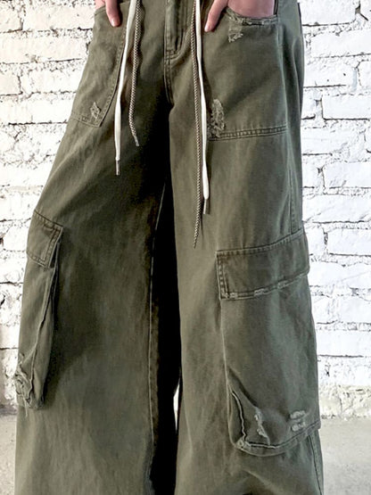 Letters do old loose work pants【s0000012430】