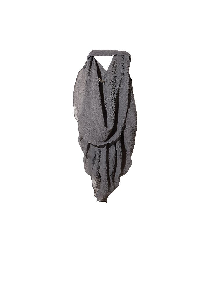 Modern Sculptural Pleated Vest【s0000016864】