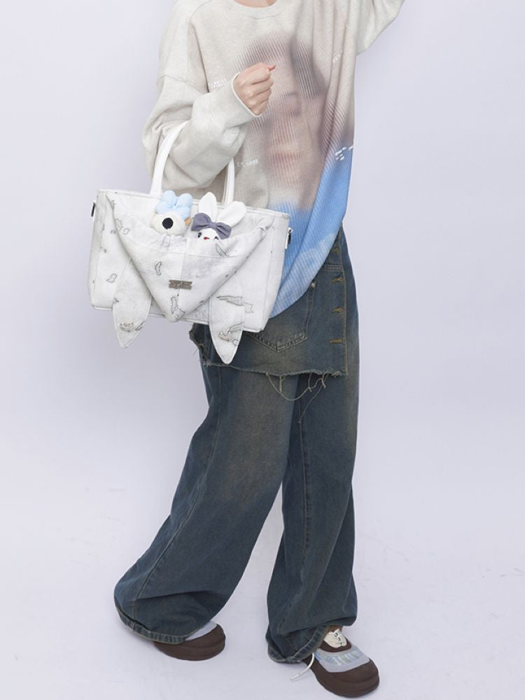Wild Setting Rabbit Rabbit Tote Bag【s0000013259】