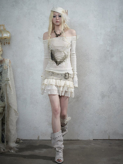 Brushed Sequin Leopard Cake Skirt【s0000017981】