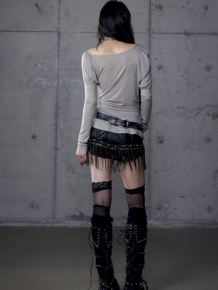 Long Sleeve Knit Bottom Shirt【s0000013465】