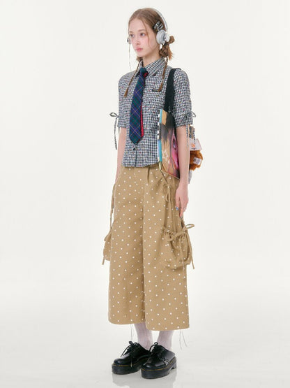Polka Dot Wide Leg Workwear Slacks【s0000016604】