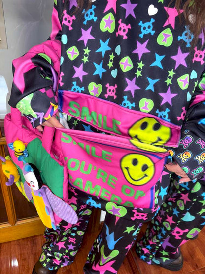 Y2K Dopamine Loose Fleece Long Sleeve Top【s0000014634】