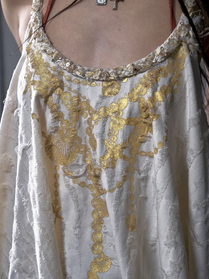 Ribbon Lazy Irregular Loose Halter Top【s0000012787】