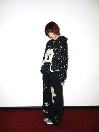 Illustration Print Sweatpants【s0000018663】