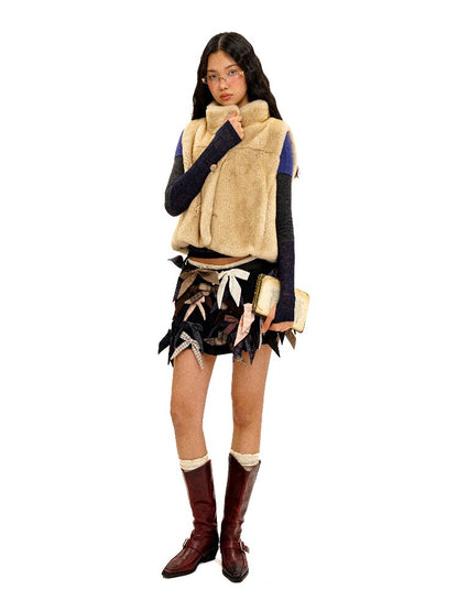 Irregular Multi Bow Pleated Skirt【s0000016099】