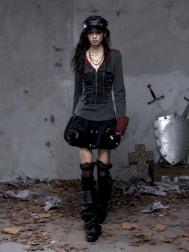 Workwear Flower Bud Skirt【s0000014463】