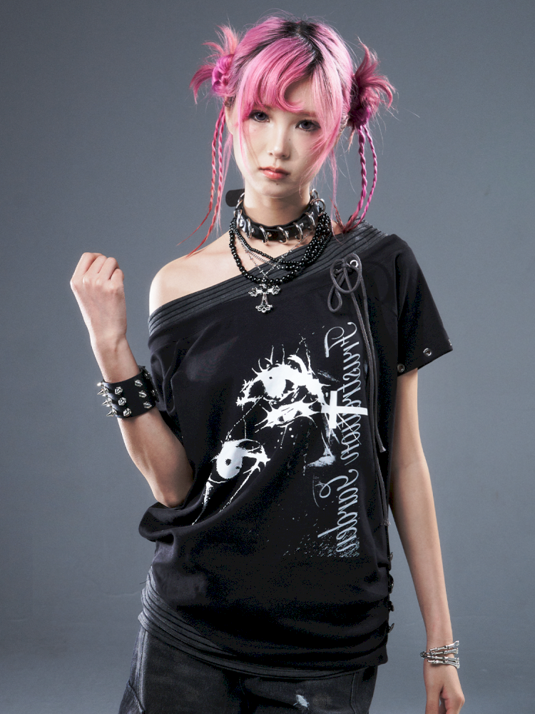 Casual loose-fitting top T-shirt【s0000012947】