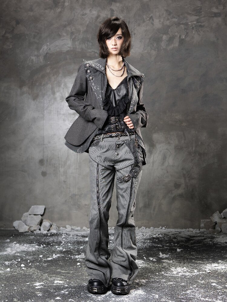 Multi-Wear Straight Flared Pants【s0000015955】