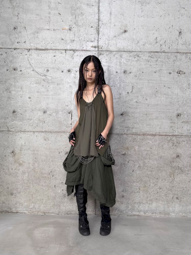 Loose A-line Y-shaped Doll Tank Top【s0000012711】