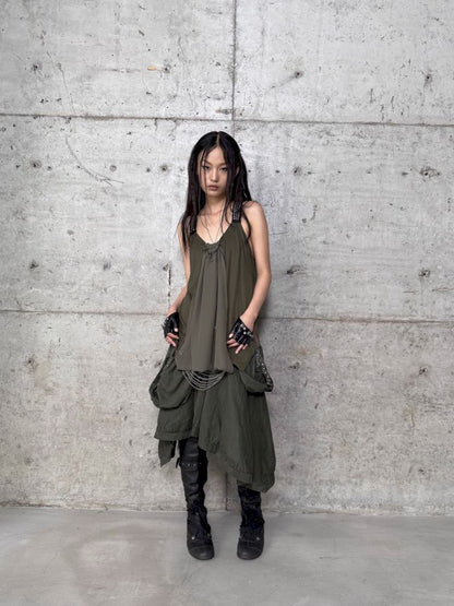 Loose A-line Y-shaped Doll Tank Top【s0000012711】