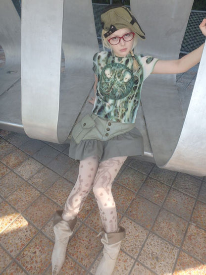 Irregular Print 10D Ultra-thin Stockings【s0000013174】