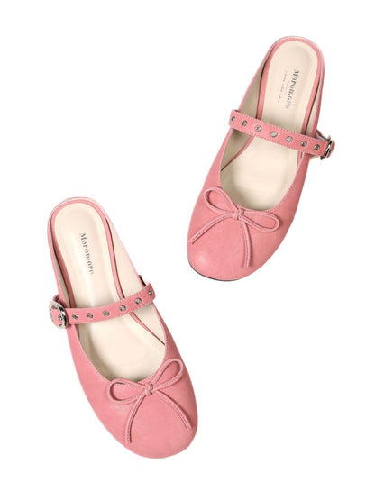 Carved Single Buckle Ballet Shoes【s0000013439】