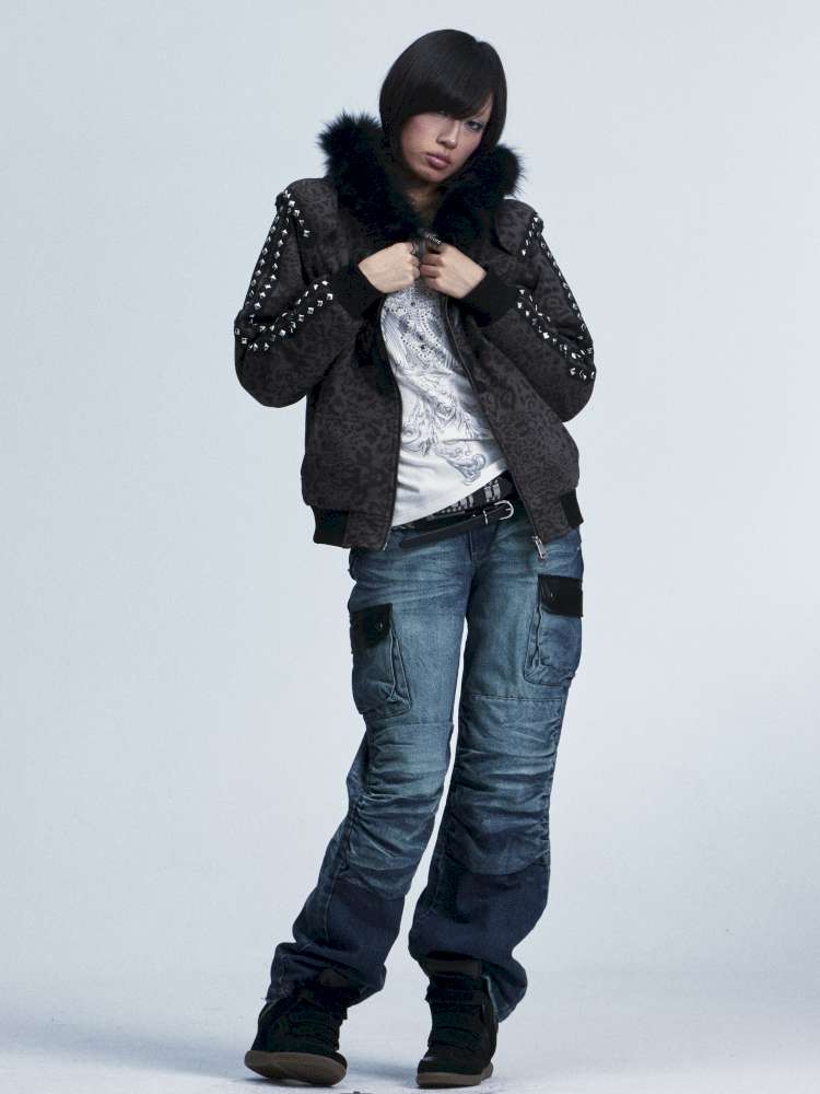 Leopard Print Plush Hooded Slacks Set【s0000014663】