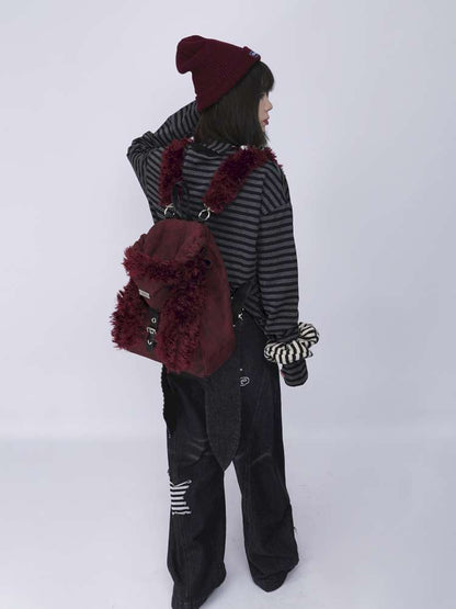 Rabbit Ears Cute Fur Crossbody School Bag【s0000014620】