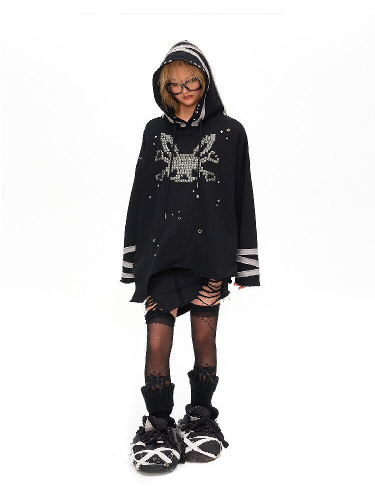 Riveted Rabbit Skull Sweatshirt【s0000016042】