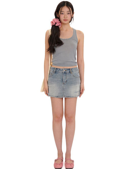 Lace bow casual lazy camisole undershirt【s0000013437】