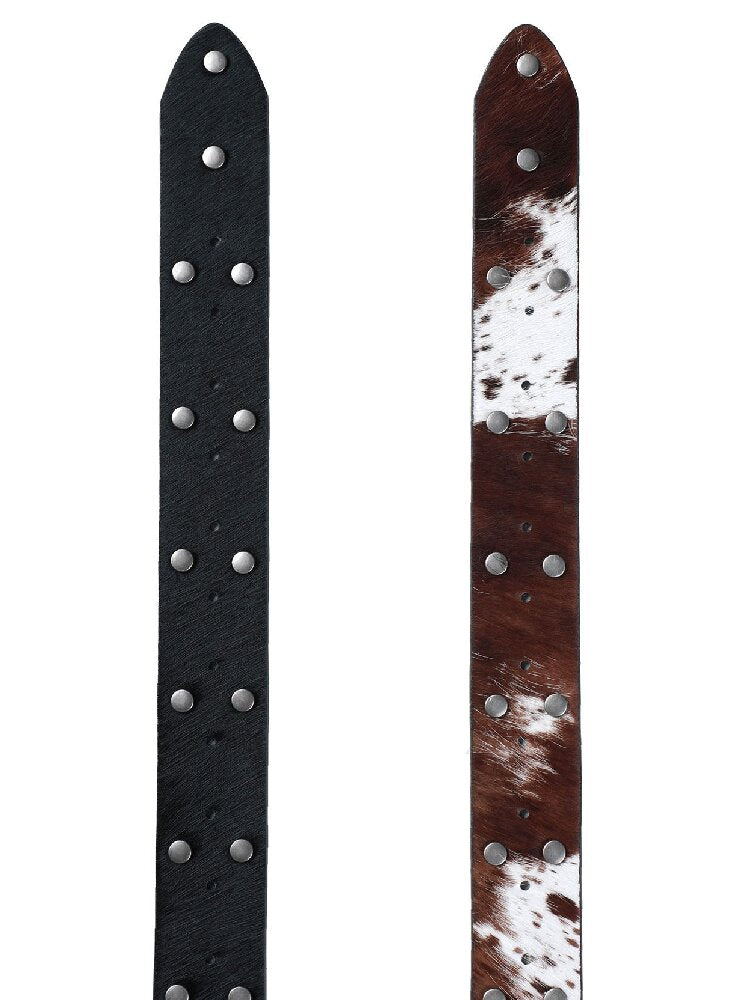 Old Top Layer Cowhide Rivet Belt【s0000016697】