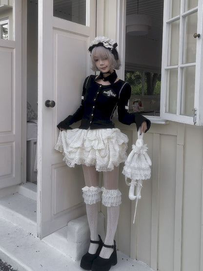 Cinching Short Cardigan T-Shir【s0000011343】