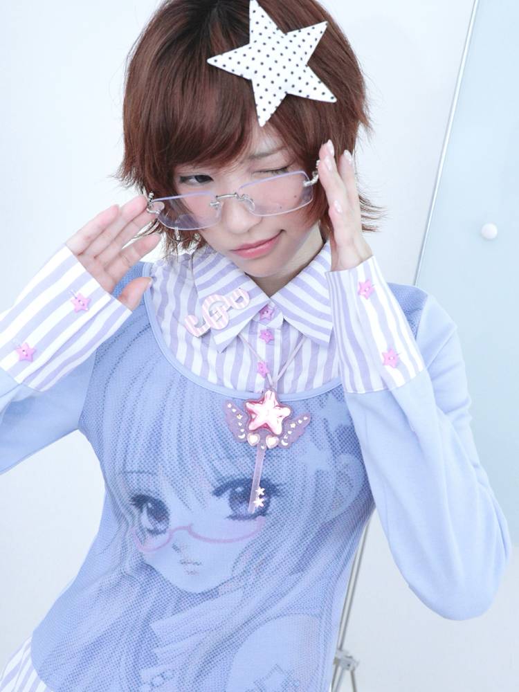 Cartoon-Style Two-Piece Long-Sleeve Shirt【s0000014447】