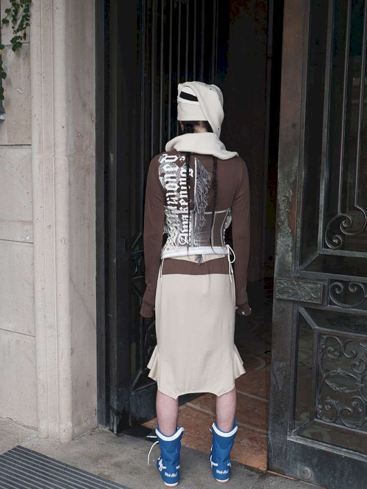Printed Bondage Transforming Dress【s0000015143】