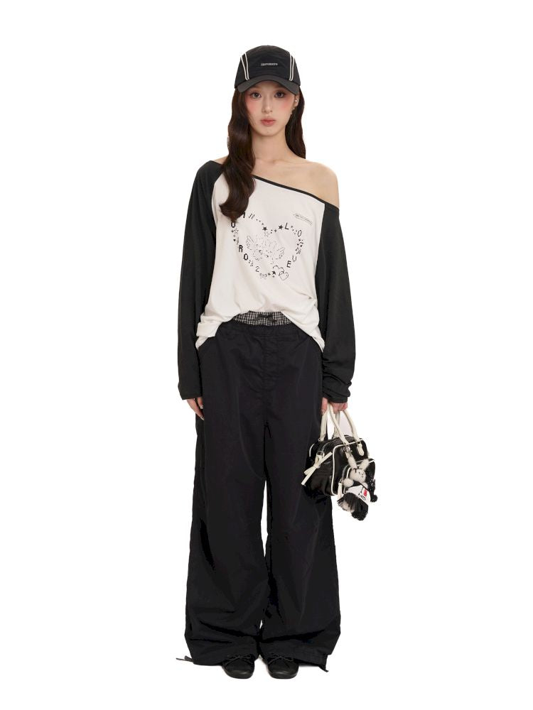Relaxed fit adjustable cuffs casual pants【s0000012547】