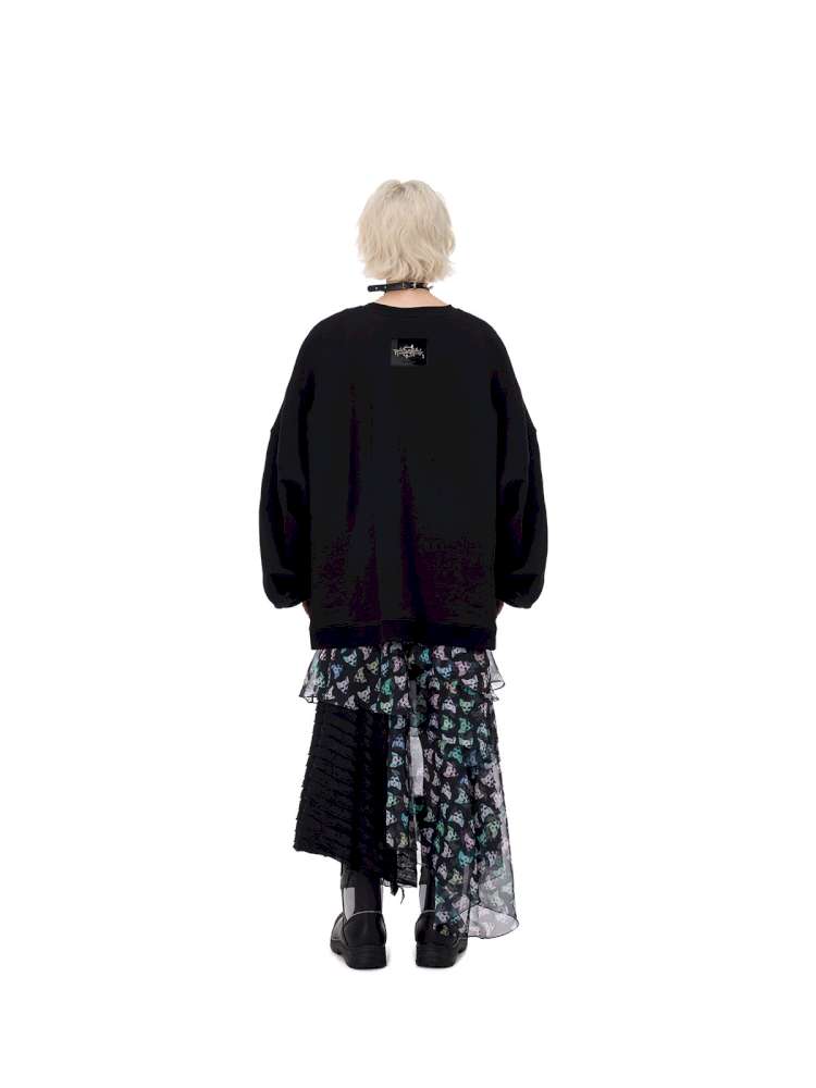 Black Metal Mesh Star Skirt【s0000015125】